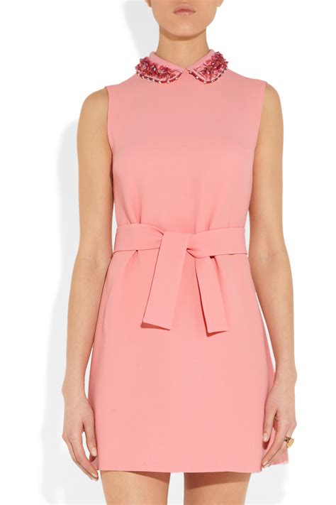 miu miu pink mini dress|miu miou dresses.